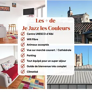  Apartment Je Jazz Les Couleurs A Albi - Centre Unesco - Parking - Climatisation - Animaux Acceptes